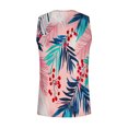 thumbnail image 5 of YUGYXL Mens Tank Tops Summer Workout Gym Sleeveless Shirt Hawaiian Graphic Tank Top Men Vintage Beach Shirts Pink XXL, 5 of 5