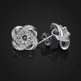 thumbnail image 3 of Pendientes retro creativos de moda Yashi Pendientes de trébol de cuatro hojas con diamante blanco, 3 of 5