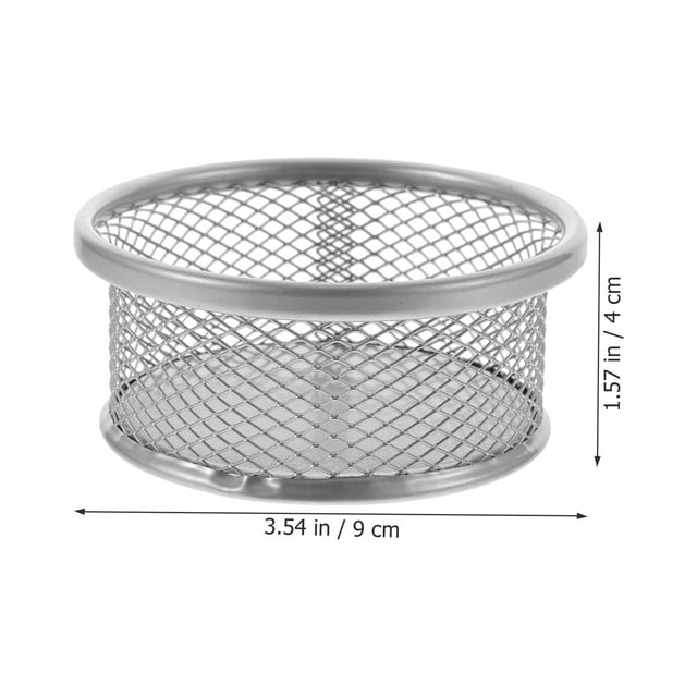 Practical Paper Clips Holder Desktop Paperclip Container Metal Desk Storage Bucket