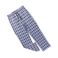 thumbnail image 3 of Sleepwear Mens Flannel Pajama Pants, Long Plaid Pj Bottoms, 3 of 8