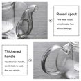 thumbnail image 3 of 800ml Stainless Steel Heat Resistant Glass Teapot With Strainer Filter Infuser Tea Pot, 3 of 4