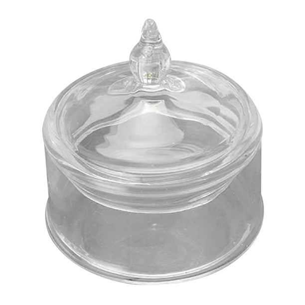 Pequeño frasco de vidrio con tapas de vidrio transparente accesorios a escala 1/12 para decoración del hogar