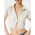 thumbnail image 3 of Crop Polo T-Shirt, 3 of 6