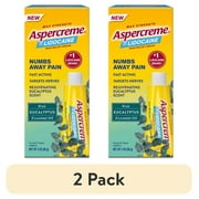(2 pack) Aspercreme with 4% Lidocaine Cream, Eucalyptus, 3 oz.
