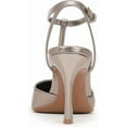 thumbnail image 4 of Naturalizer Womens Astrid Pointed Toe T-Strap Pump Patina Pewter Leather 9W, 4 of 5