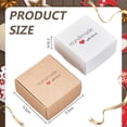 thumbnail image 2 of 30 Pack 2 Colors Square Kraft Paper Gift Boxes 2.2 x 2.2 x 1 inches Fold Kraft Paper Gift Box Rectangular Cardboard Boxes for Birthday Gifts Wedding Party Proposal Crafting Packaging, 2 of 9