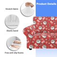 thumbnail image 6 of XYZCANDO Santa Claus Stretch Armchair Slipcover Universal Sofa Covers for Living Room Dogs Pet Furniture Protection Polyester Armchair Slipcovers with Anti Slip Foam Sticks, 6 of 6
