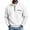 White, variant on Zynoxe Pullover Sweatshirt for Men with Chest Pocket & Elastic Cuffs Classic Half Zip Lapel Top Comfort Waffle Knit Long Sleeve Sweatshirt Versatile Solid Color Workwear Sweatshirt