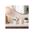 thumbnail image 4 of Decorative Skull Ceramic Vase for Living Room Decor - Contemporary Flower Vase for Home, Bedroom, and Office Decor - Ideal House Accents for Entryway Table and Shelf Display - 5", White, 4 of 14