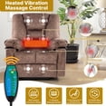thumbnail image 2 of Power Lift Recliner Chair for Elderly, HSUNNS Massage and Heat Function Reclining Chair with Remote Control, Side Pockets, Velvet Upholstered Living Room Chair Single Sofa, Gray, 2 of 10