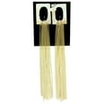 thumbnail image 2 of Long Dangle Earrings With Chain Tassel Accents Gold-Tone, 2 of 2
