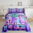 thumbnail image 1 of Erosebridal Ballet Dancing Bedding King Comforter Set, Gymnastics Down Comforter, Patchwork Room Decor, Reversible 3-Piece, 1 of 8