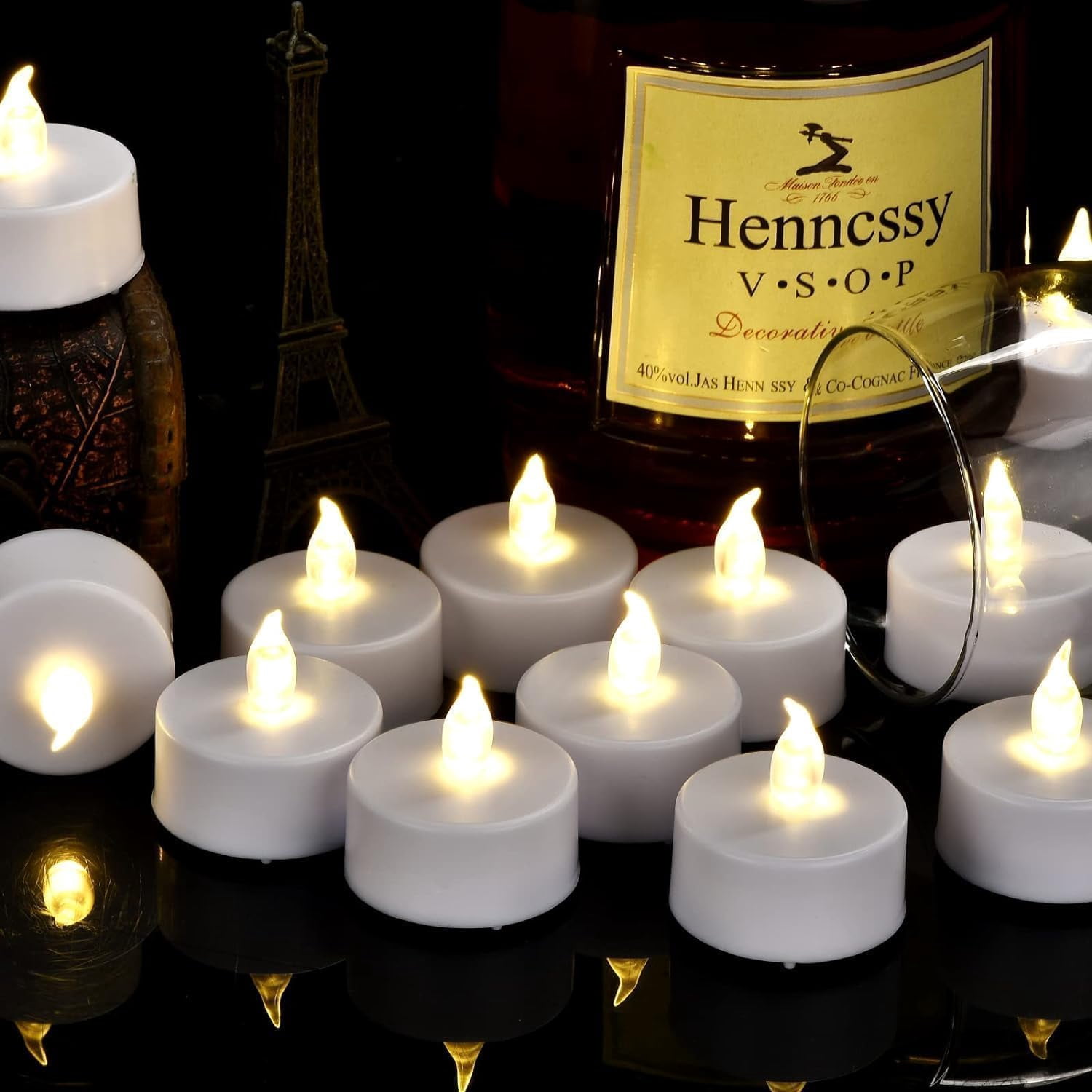 12 Pcs LED Tea Light Candles with Remote Control,Flickering Flameless Candle,Long Lasting 400+Hours,Battery Operated,with Timer for Home Decoration Seasonal &Festival Celebration(Warm white)
