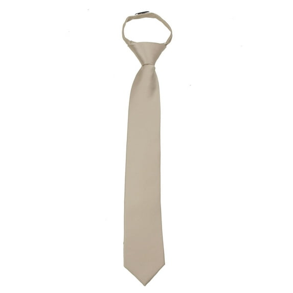 ZIP-ADF-45-Mens Solid Color Zipper Necktie Ties for Formals and Weddings Zip Up Ties