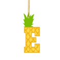 thumbnail image 1 of LILELIS 26 Letters Yellow Pineapple Acrylic Pendant Funny 26 Letters Pendant Decoration For Party Decoration The 26 Letters Pendant Beaded Curtain Craft Pearls on String for Wedding, 1 of 7