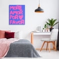 thumbnail image 4 of Stupell Industries Modern More Amor Blue & Pink Canvas Art, 30 x 40, by House of Lulu, 4 of 8