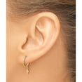thumbnail image 3 of 14K Yellow Gold Polished Hoop With Cross Post Earrings (Width 11.9) (Length 20.6) - Jbsp, 3 of 5