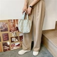 thumbnail image 4 of Large Capacity Flower Canvas Shoulder Bag Convenient For Women Magnetic Snap Closure Canvas Shoulder Bag, 4 of 10