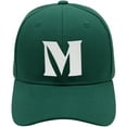 thumbnail image 2 of Daxton Structured Curve Visor Bill Baseball Hat 3D Capital Alphabet Letters, Hunter Hat White Letter M, 2 of 3