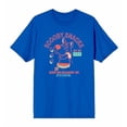 thumbnail image 3 of Beetlejuice Sandworm Desert Door Men's Blue Crew Neck Short Sleeve Tee-Small, 3 of 5