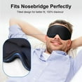 thumbnail image 3 of 3D Sleep Mask Blindfold Sleeping Aid Eye Mask Soft Memory Foam Face Mask Eyeshade 99% Blockout Light Slaapmasker Eye Cover Patch, 3 of 10