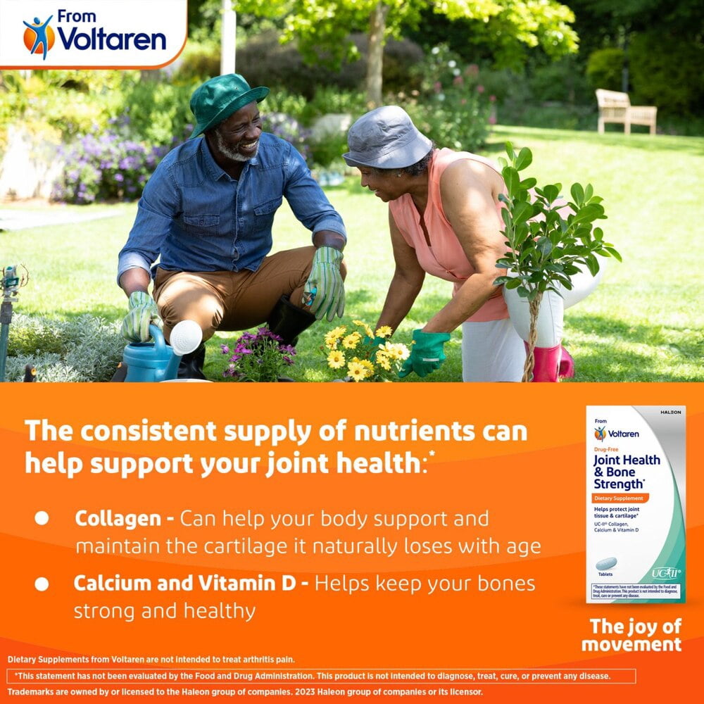 Voltaren Joint Health & Bone Strength Dietary Supplement, Pack of 2 x 30 CT