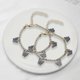 thumbnail image 5 of Pulsera de tobillera de mariposa de cadena de pedrería, tobillera de mariposa de cristal, tobillera de cadena de pie, joyería de tobillera de pedrería, 5 of 6
