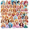 thumbnail image 1 of Pegatinas de vinilo con forma de princesa para niños, lindos dibujos animados para niñas, x50, 1 of 1