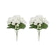 thumbnail image 1 of Ramo de flores artificiales de hortensia de 2 piezas - Decoración realista otoñal, centro de mesa para bodas, decoración de mesa, flores postizas sin mantenimiento, 1 of 5