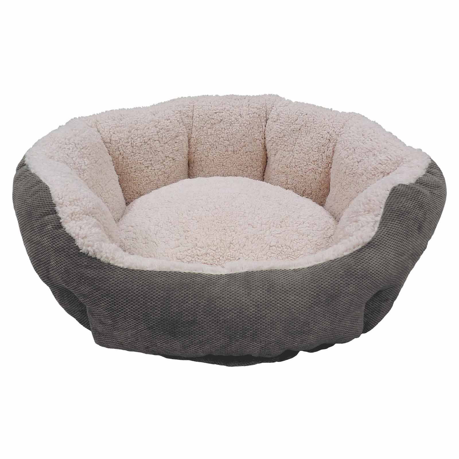 Paws & Claws Franklin Textured Solid Quilted Cozy Pet Bed Charcoal
