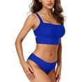 thumbnail image 3 of Charmo Push Up Bikini Swimsuits for Women Cropped Bikini Top Two Pieces Bathing Suits, 3 of 8