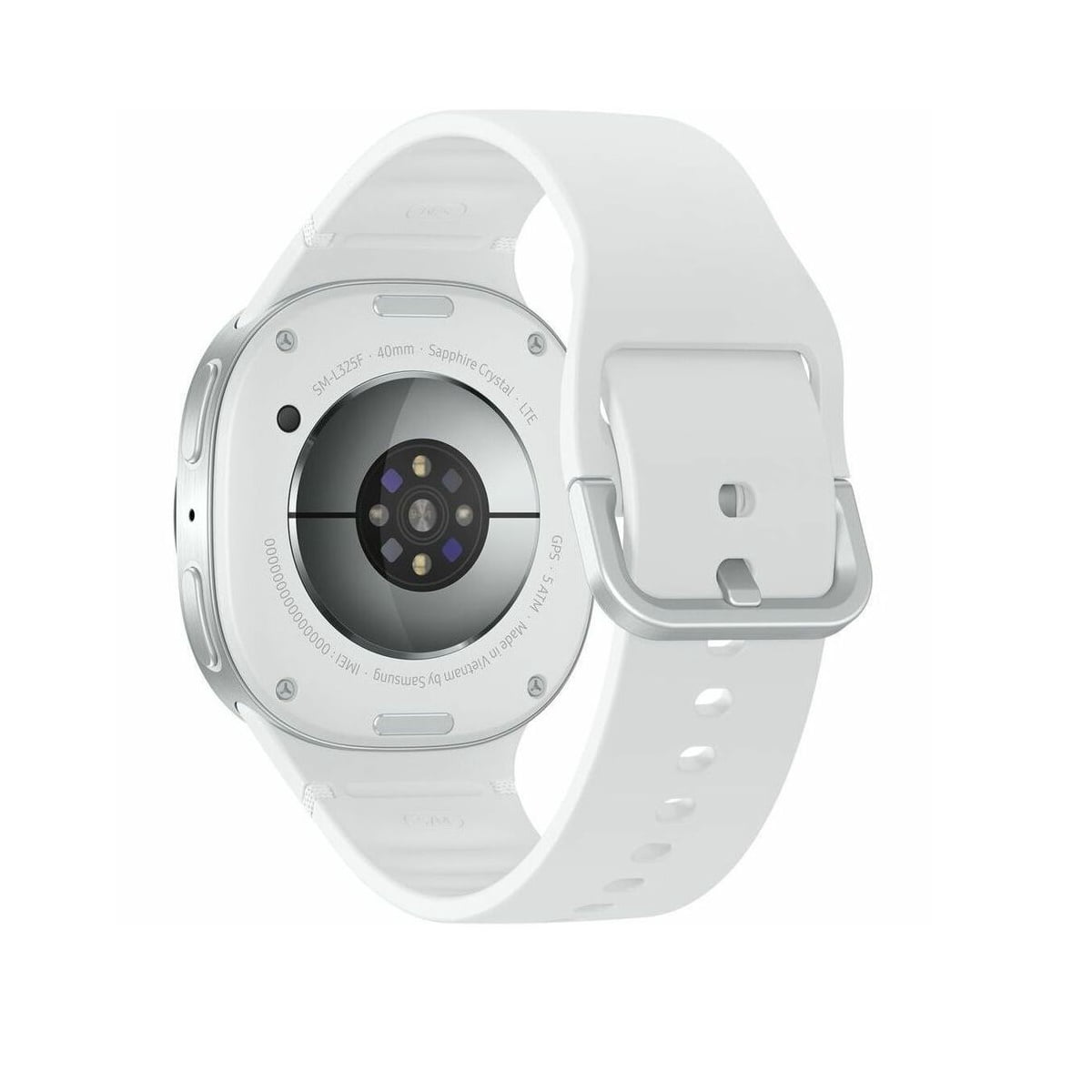 Restored Samsung Galaxy Watch8 40mm LTE Smart Watch, Silver, White Band (Refurbished)
