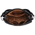 thumbnail image 6 of Wrangler Hobo Bags for Women Vegan Leather Top Handle Shoulder Purses and Handbags, Leopard Black, 6 of 8