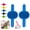 Blue 2pcs, variant on Silicone Grooming Strap Pad For Cats,  Cat Scratcher, Cat Self Groomer, Silicone Grooming Strap For Cats, For Climbing Frames Table Legs