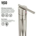thumbnail image 2 of VIGO Seville Single Handle Single-Hole Bathroom Vessel Faucet in Brushed Nickel, 2 of 12