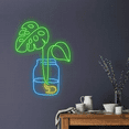 thumbnail image 2 of Glowneon Monstera Pots Neon Sign, Flower Shop Long-lasting Decor, 2 of 4