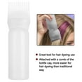 Qicasul Hair Oil Applicator Bottle Two In One Shampoo And Hair Dye Bottle Graduated Body Comb