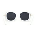 thumbnail image 4 of Womens Luxury Designer Butterfly Chic Retro Sunglasses White Black, 4 of 4