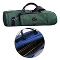 thumbnail image 3 of Professional Trumpet Gig Bag 600D Water-resistant Oxford Cloth Soft Carrying Case Foam Cotton Padded with Adjustable Shoulder, 3 of 6