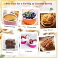thumbnail image 7 of 5oz Cupcake Pans with Dome Lids 100 Pack, Aluminum Foil Small Cake Baking Tin,Disposable Ramekins Cupcake Baking Cups Containers,Mini Pie Pans Muffin Tins Jumbo Cupcake Liners-Pink, 7 of 7