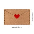 thumbnail image 2 of WMQPNNS Outdoor Door Mat Envelope Heart Shaped Welcome Mat Rubber Backing Red Heart Shaped Welcome Floor Mat Suitable for Indoor and Outdoor Front Door, 2 of 6