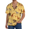 thumbnail image 2 of Disketp Men's Hawaiian Cute Animals Print Shirts Button Down Holiday Beach Shirts-4X-Large, 2 of 5