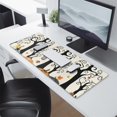 thumbnail image 2 of Long Mouse Pads for Desk,Halloween Pumpkins and Spooky Trees Desk Mats on Top Of Desks, Desk Mouse Pad Extra Large with 3mm Non-Slip Base and Stitched Edge for Gaming,Office,Work,Home 31.5x11.8in, 2 of 5