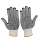 thumbnail image 1 of Guantes, guantes de trabajo antideslizantes de hilo de algodón con puntos de PVC para la construcción de jardinería mecánica de pintor, color negro 12 pares Advancent  AF000096-03, 1 of 7