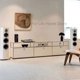 thumbnail image 4 of Armarios de almacenamiento modernos, aparador Modular USM Haller, gabinete de madera maciza, marco de acero inoxidable con puerta para sala de estar y dormitorio, 4 of 4