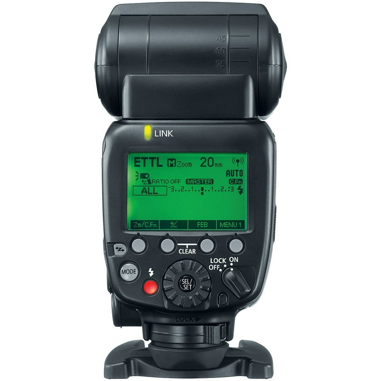 Canon Speedlite 600EX II-RT Zoom Flash with 180 Degree Angle