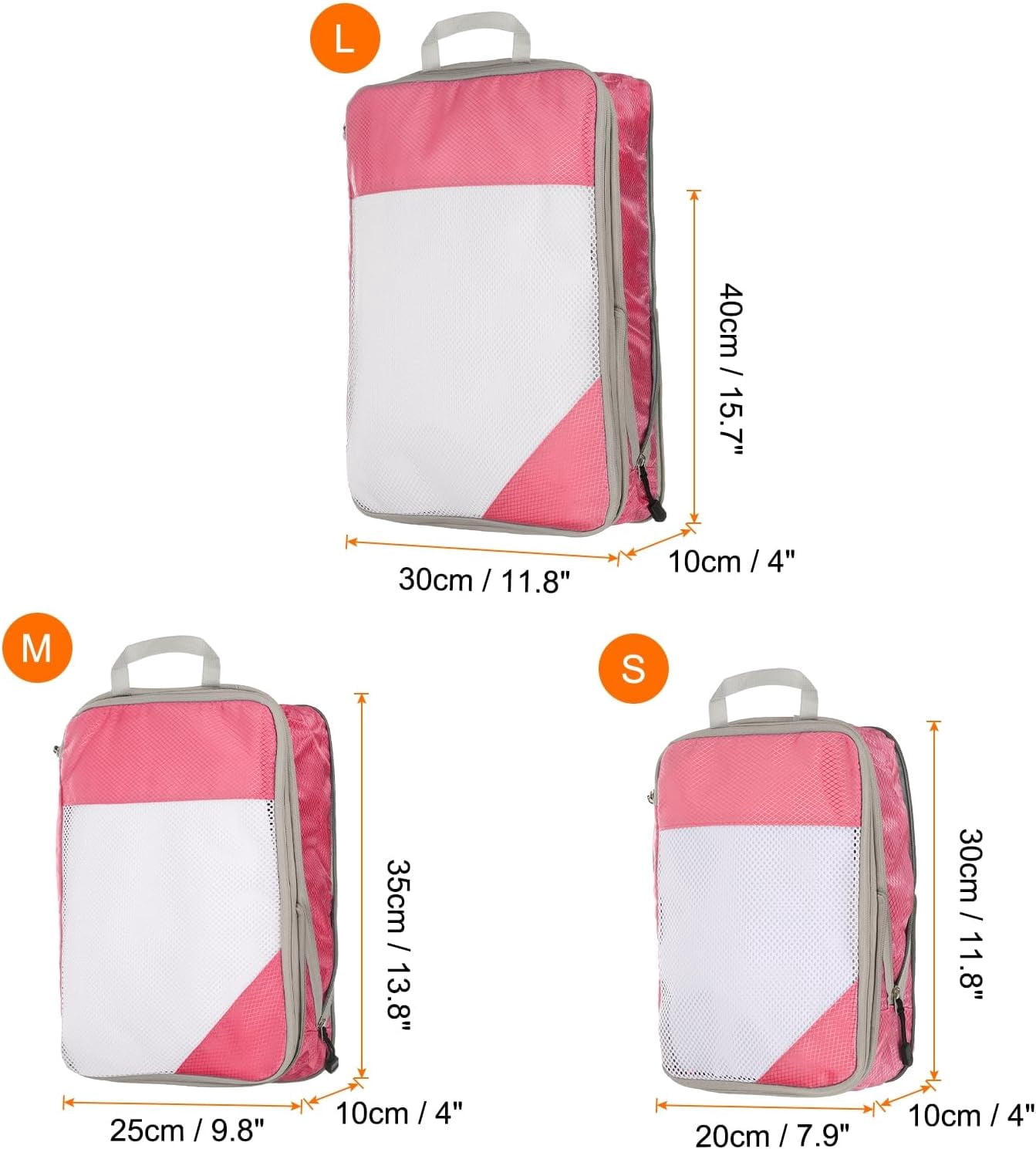 XiHAMA 3pcs Compression Packing Cube for Suitcases Lightweight Luggage Organizers Bag Travel Essentials Compression Bags for Carry on Suitcases