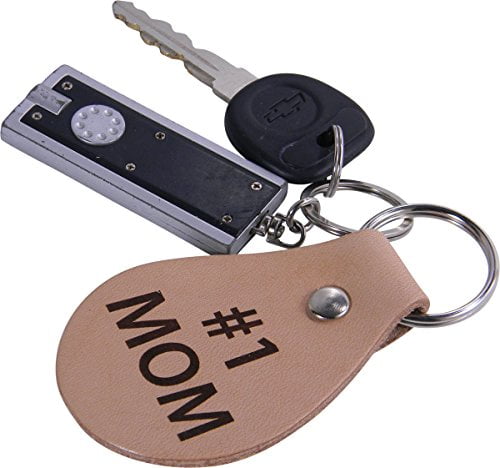 #1 Mom Leather Key Chain Great Gift for Motherss Day Birthday for Mom Grandma Wife