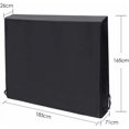 thumbnail image 4 of Funda para mesa de ping pong, funda protectora para mesa de ping pong con Oxford, transpirable, impermeable, resistente a los rayos UV para mesa de ping pong, mesa de ping pong de 165 x 185 x 70 cm,, 4 of 5