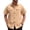 Shirts-Khaki, variant on Mens Button Down Shirt Short Sleeve Collared Hiking Tops with Dual Chest Pockets Utility Casual Work Travel Summer Shirts Khaki XXXL